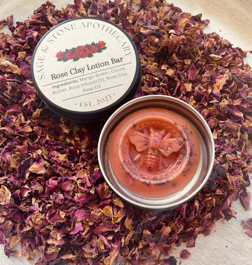Rose Clay Lotion Bar - Spirit Nest