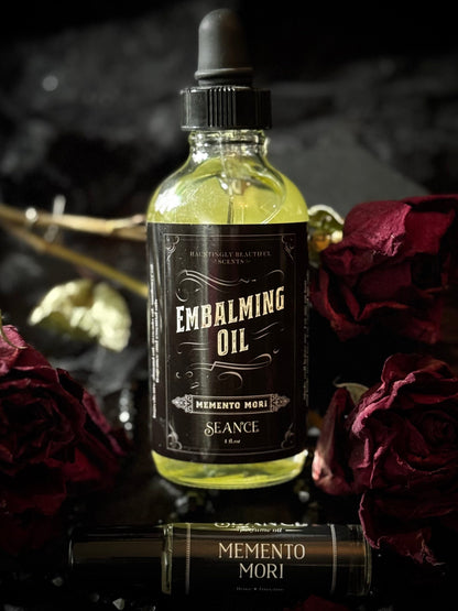 Memento Mori Embalming Lotion Body Oil | Rose & Nag Champa