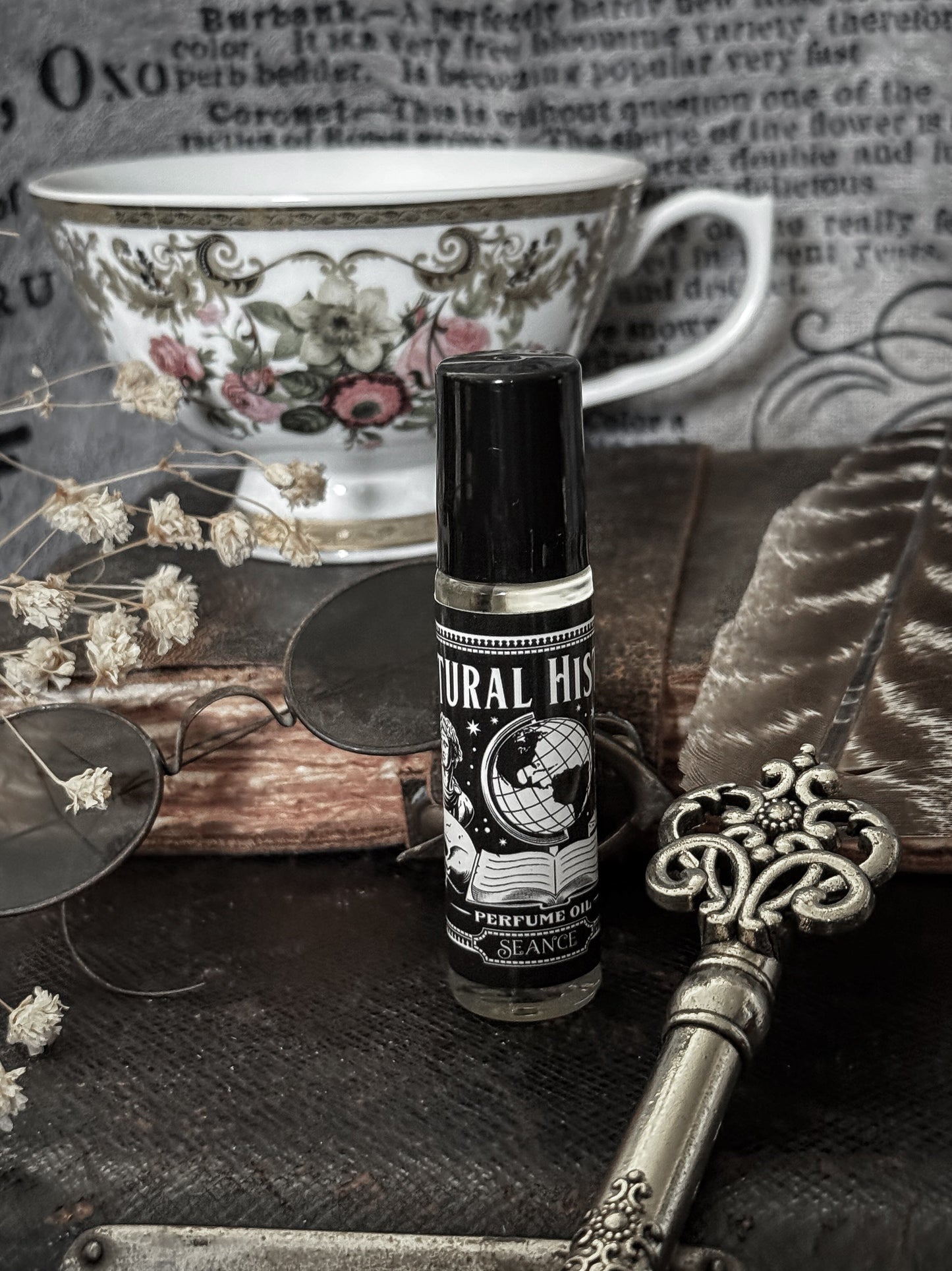Natural History Perfume Oil Roller | Old Books & Black Tea