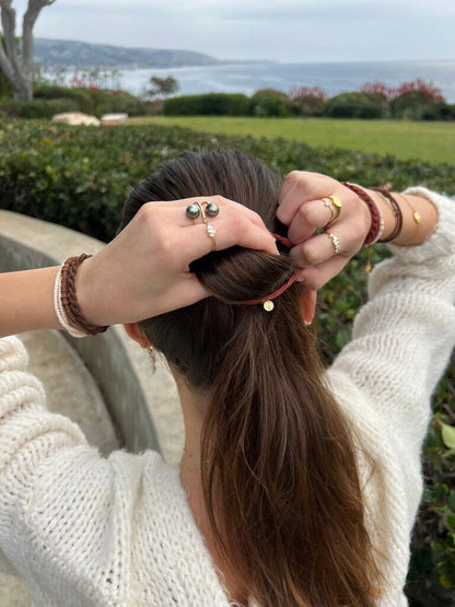 Hanalei Hair Tie Bracelet Set - Waterproof No-Snag Elastic Stacks - Spirit Nest