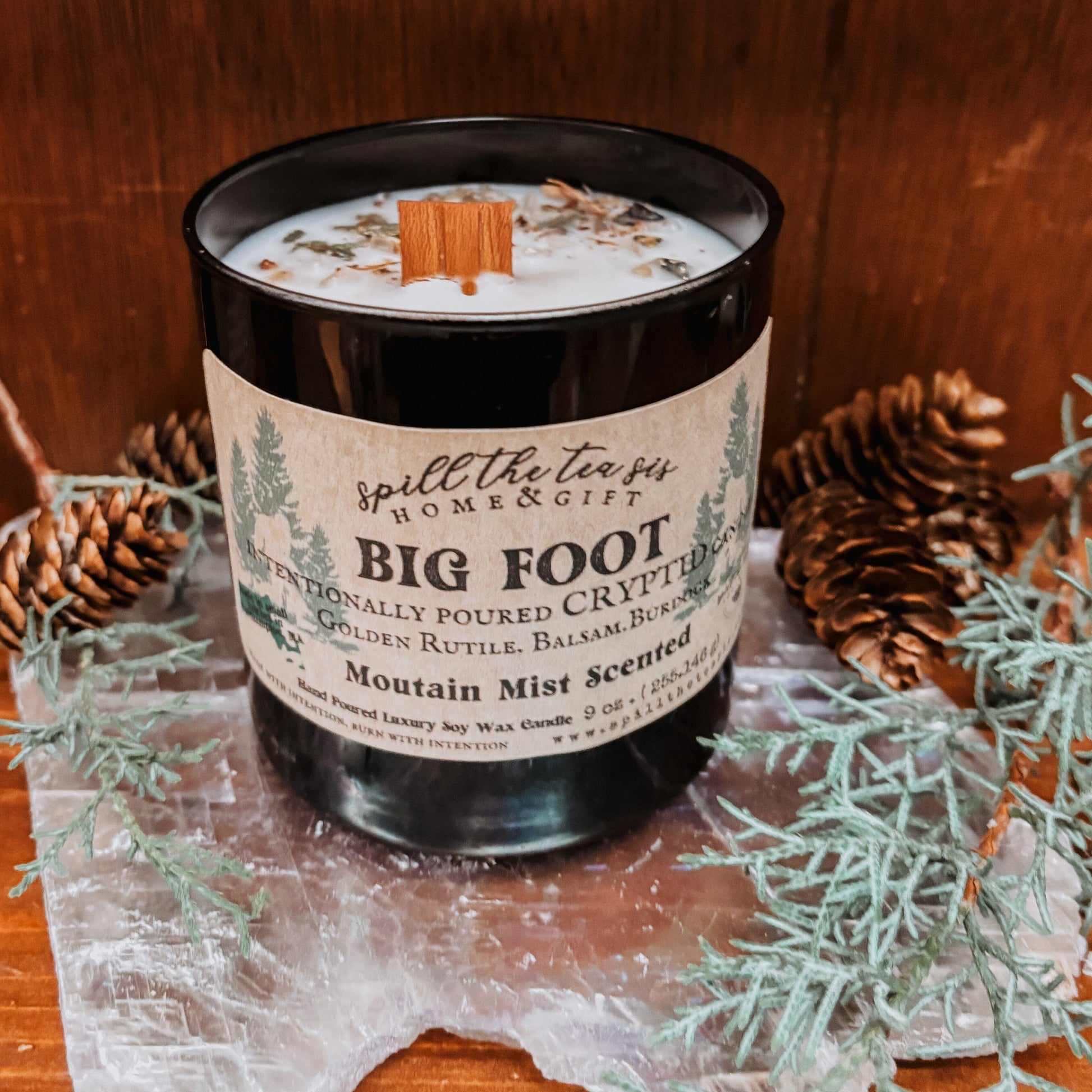 Big Foot Sasquatch Intention Soy Wax Candle - 9oz - Spirit Nest