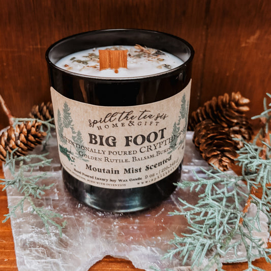 Big Foot Sasquatch Intention Soy Wax Candle - 9oz - Spirit Nest