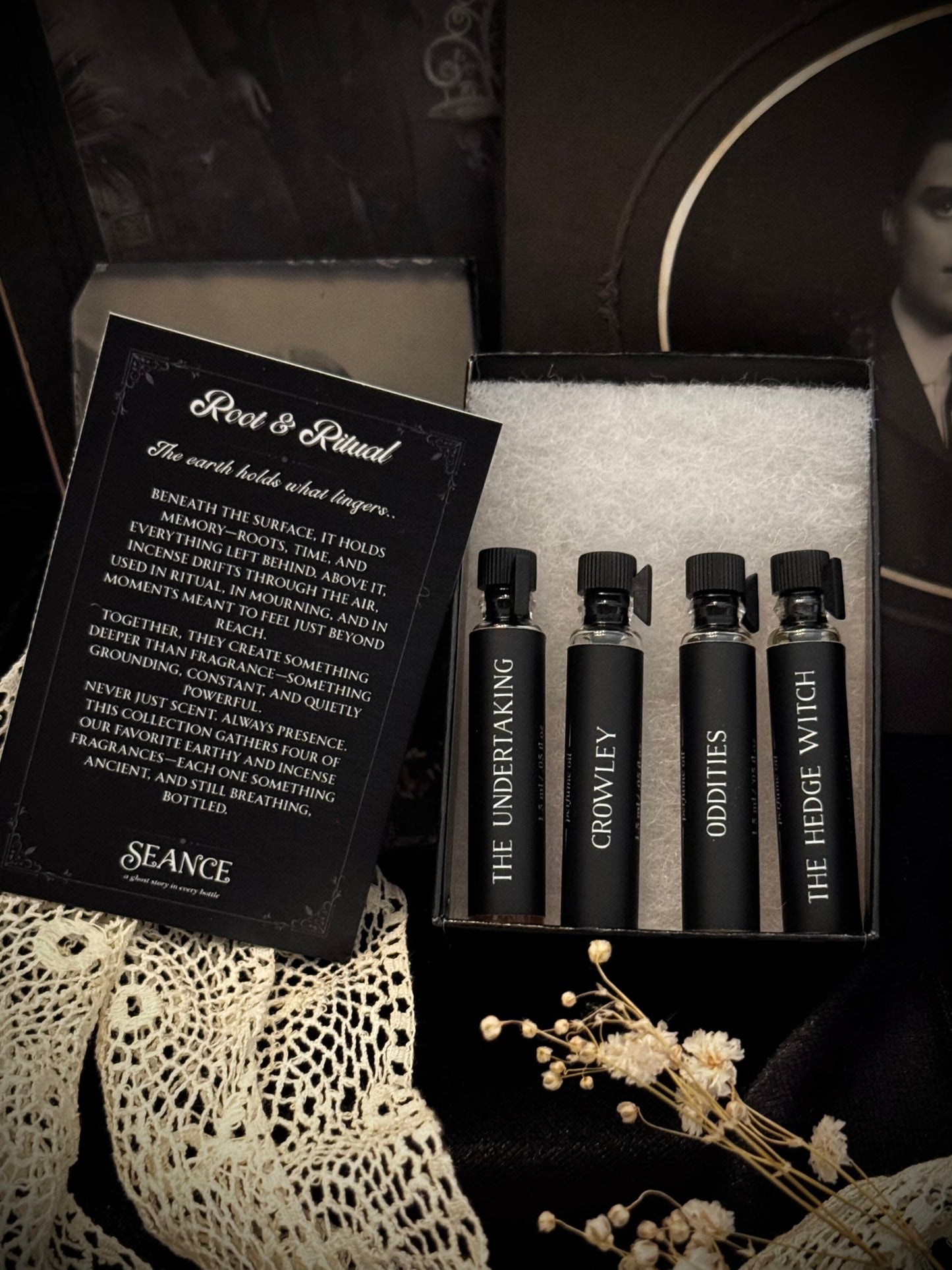 Root & Ritual Perfume Oil Sample Set | Earthy & Woodsy Collection