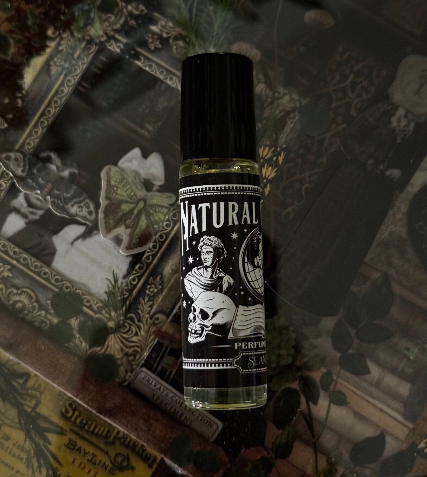 Natural History Perfume Oil Roller | Old Books & Black Tea