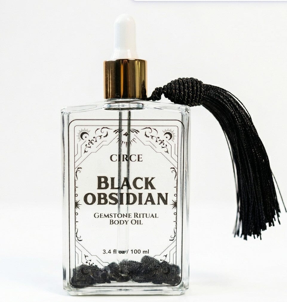 Obsidian Gemstone Body Oil – Protection & Radiant Hydration