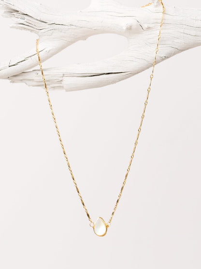Aya Choker | Mother of Pearl Teardrop Necklace
