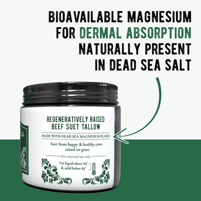 Dead Sea Magnesium & Tallow Balm – Botanical Relaxation Balm