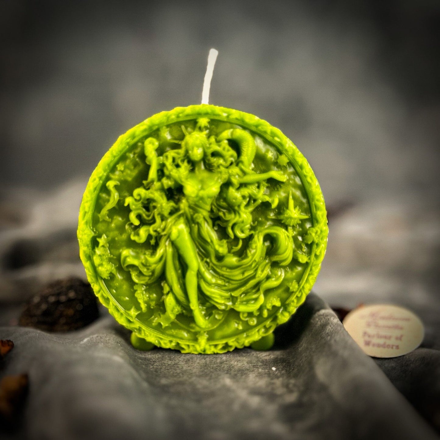 Beeswax Aquarius Zodiac Spell Candle – Innovation, Vision & Independence