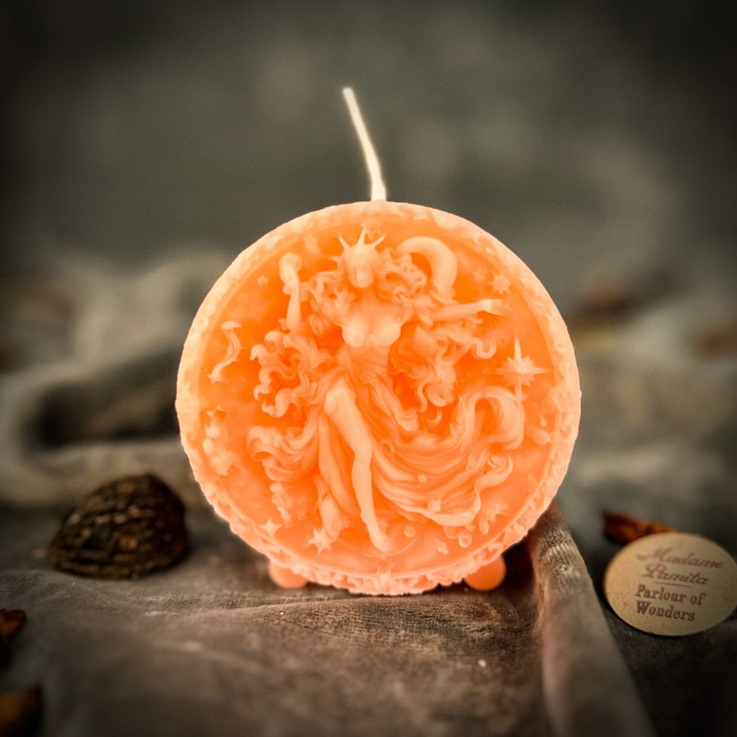 Beeswax Aquarius Zodiac Spell Candle – Innovation, Vision & Independence