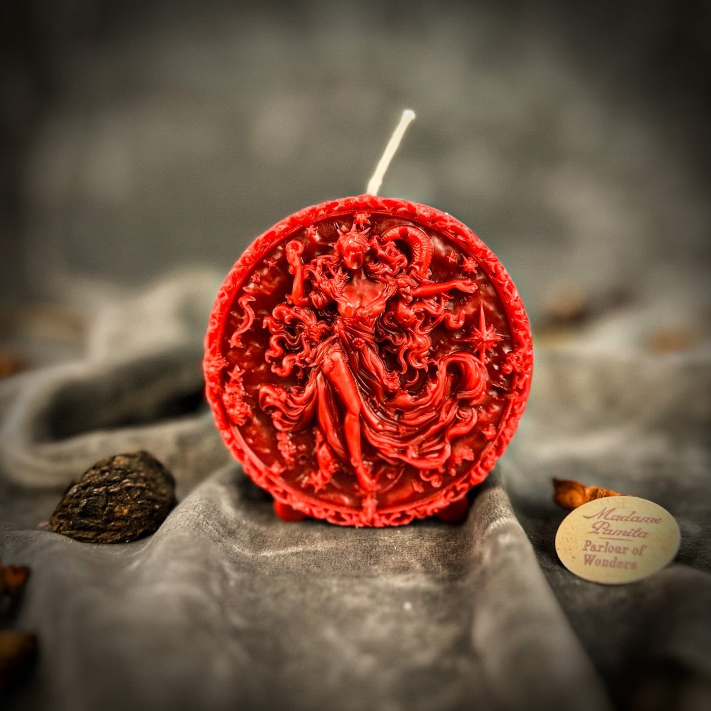 Beeswax Aquarius Zodiac Spell Candle – Innovation, Vision & Independence