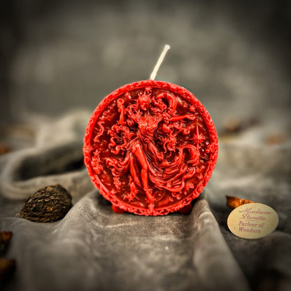 Beeswax Aquarius Zodiac Spell Candle – Innovation, Vision & Independence