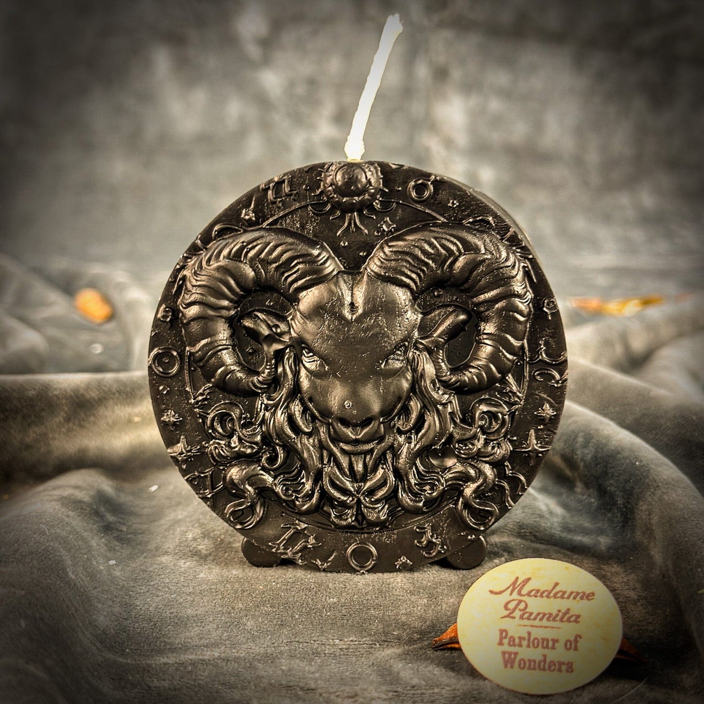 Beeswax Aries Zodiac Spell Candle – Courage, Passion & Victory