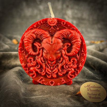 Beeswax Aries Zodiac Spell Candle – Courage, Passion & Victory