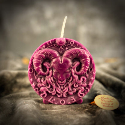 Beeswax Aries Zodiac Spell Candle – Courage, Passion & Victory