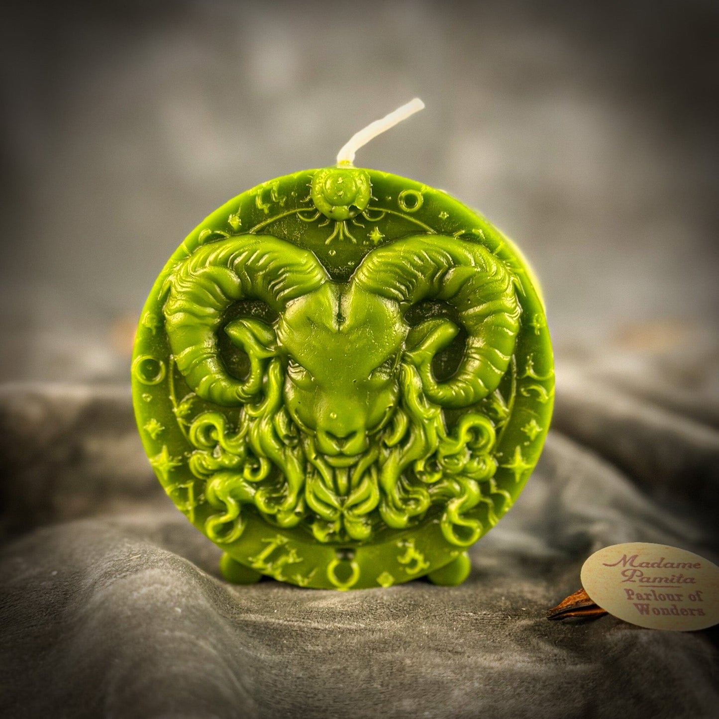 Beeswax Aries Zodiac Spell Candle – Courage, Passion & Victory