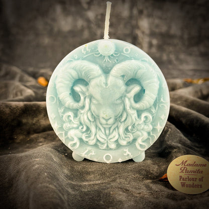 Beeswax Aries Zodiac Spell Candle – Courage, Passion & Victory