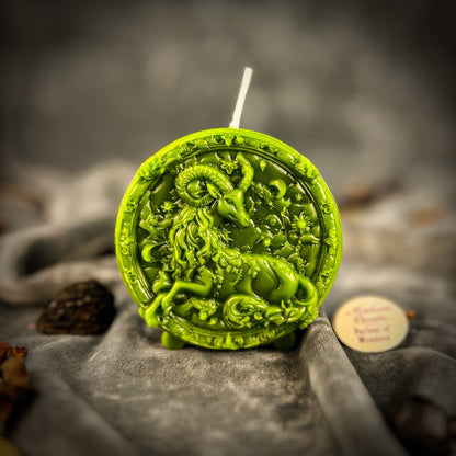 Beeswax Capricorn Zodiac Spell Candle – Ambition, Discipline & Success