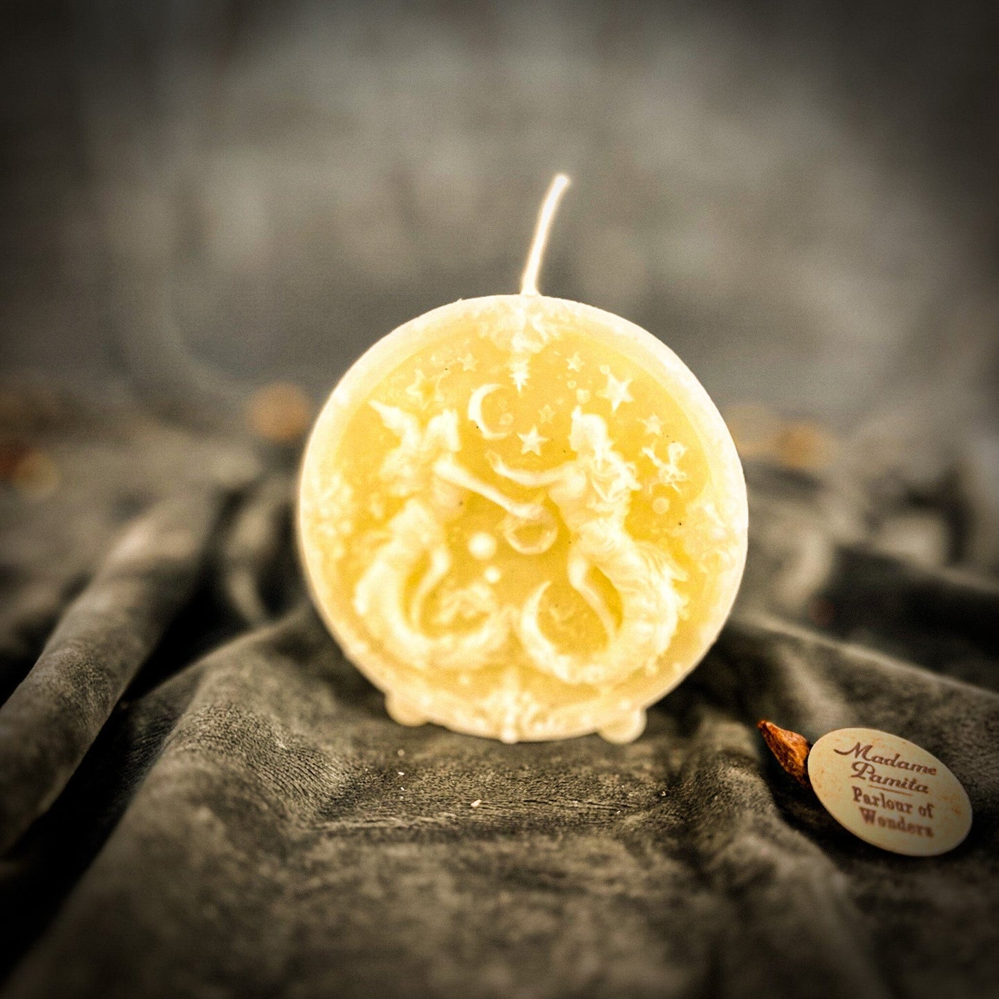 Beeswax Gemini Zodiac Spell Candle – Communication, Creativity & Adaptability