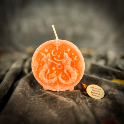 Beeswax Gemini Zodiac Spell Candle – Communication, Creativity & Adaptability