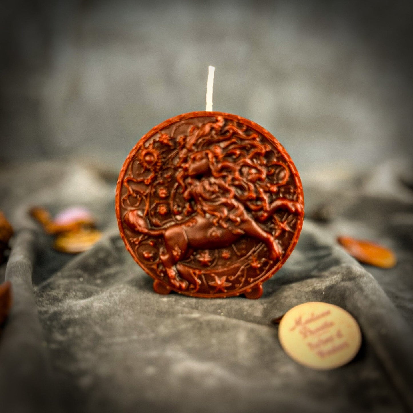 Beeswax Leo Zodiac Spell Candle – Creativity, Confidence & Leadership