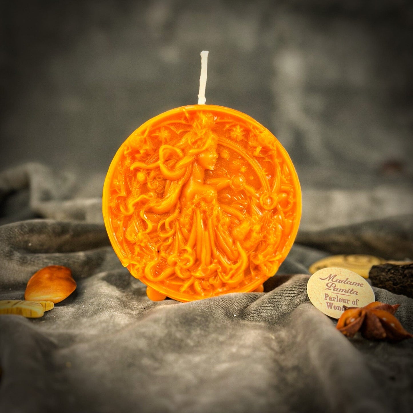 Beeswax Libra Zodiac Spell Candle – Balance, Harmony & Love