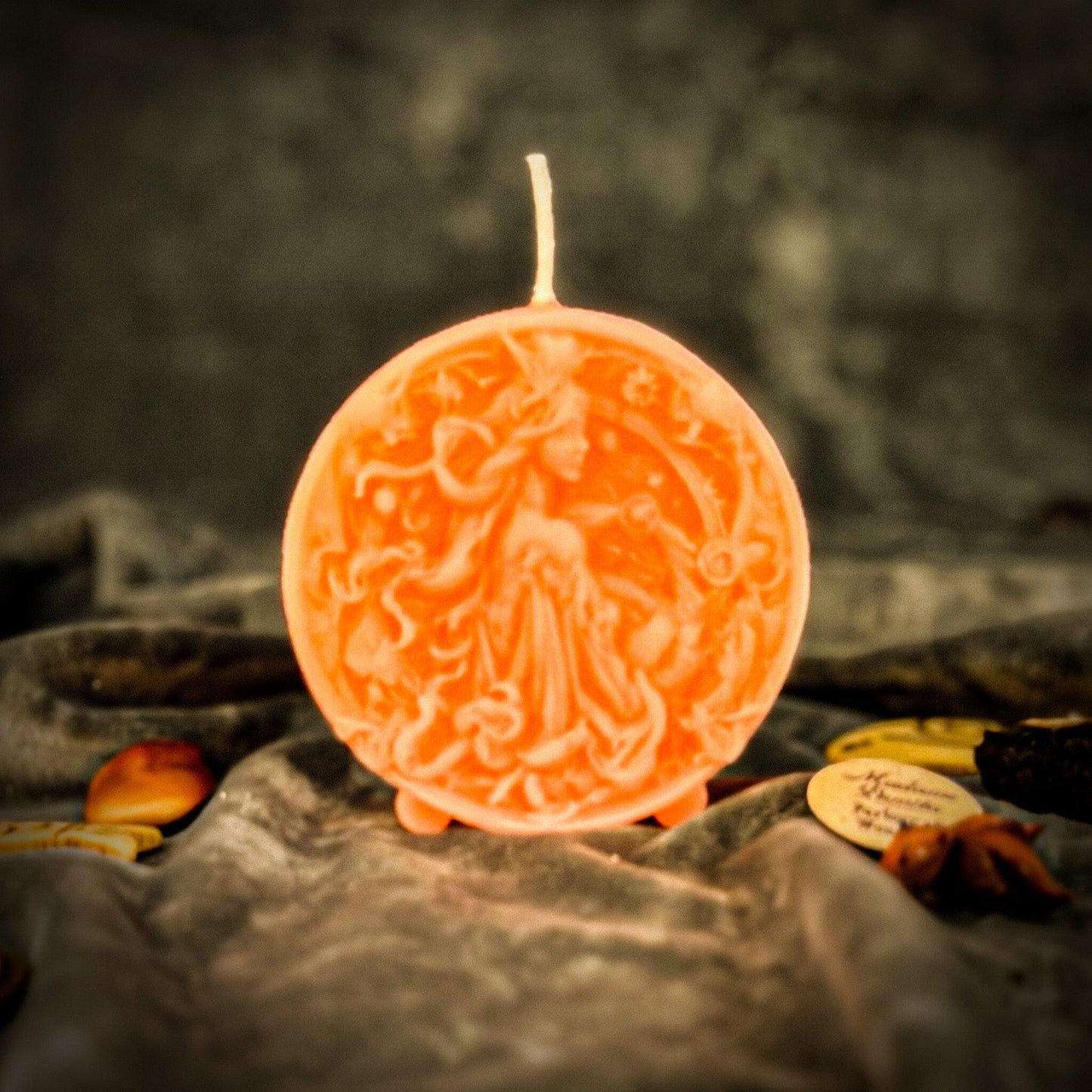 Beeswax Libra Zodiac Spell Candle – Balance, Harmony & Love
