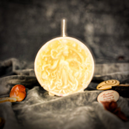 Beeswax Libra Zodiac Spell Candle – Balance, Harmony & Love