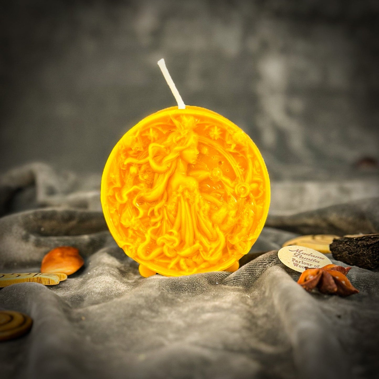 Beeswax Libra Zodiac Spell Candle – Balance, Harmony & Love