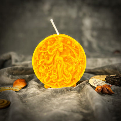 Beeswax Libra Zodiac Spell Candle – Balance, Harmony & Love