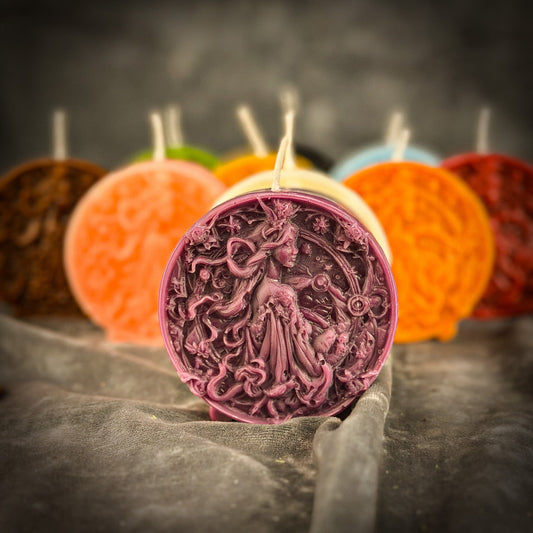 Beeswax Libra Zodiac Spell Candle – Balance, Harmony & Love