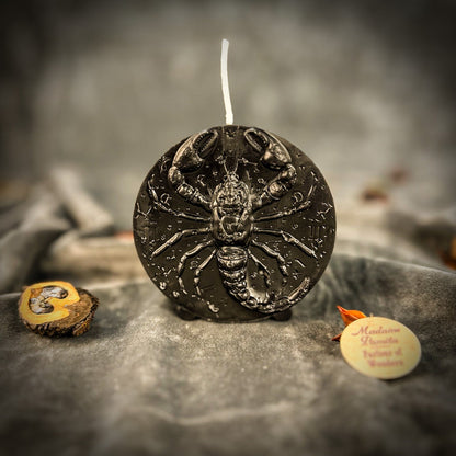 Beeswax Scorpio Zodiac Spell Candle – Transformation, Power & Intuition