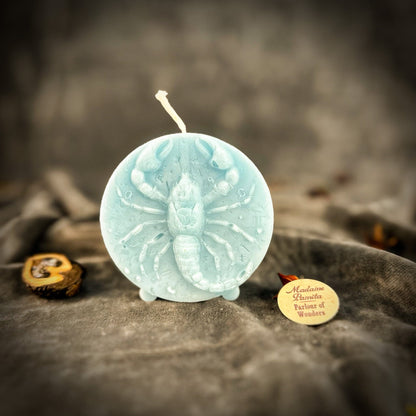 Beeswax Scorpio Zodiac Spell Candle – Transformation, Power & Intuition