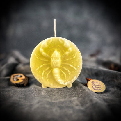 Beeswax Scorpio Zodiac Spell Candle – Transformation, Power & Intuition