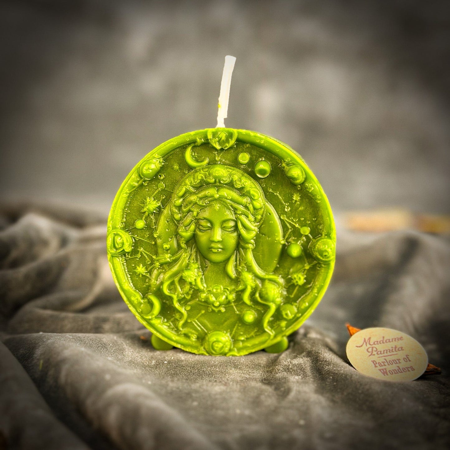 Beeswax Virgo Zodiac Spell Candle – Focus, Healing & Practicality