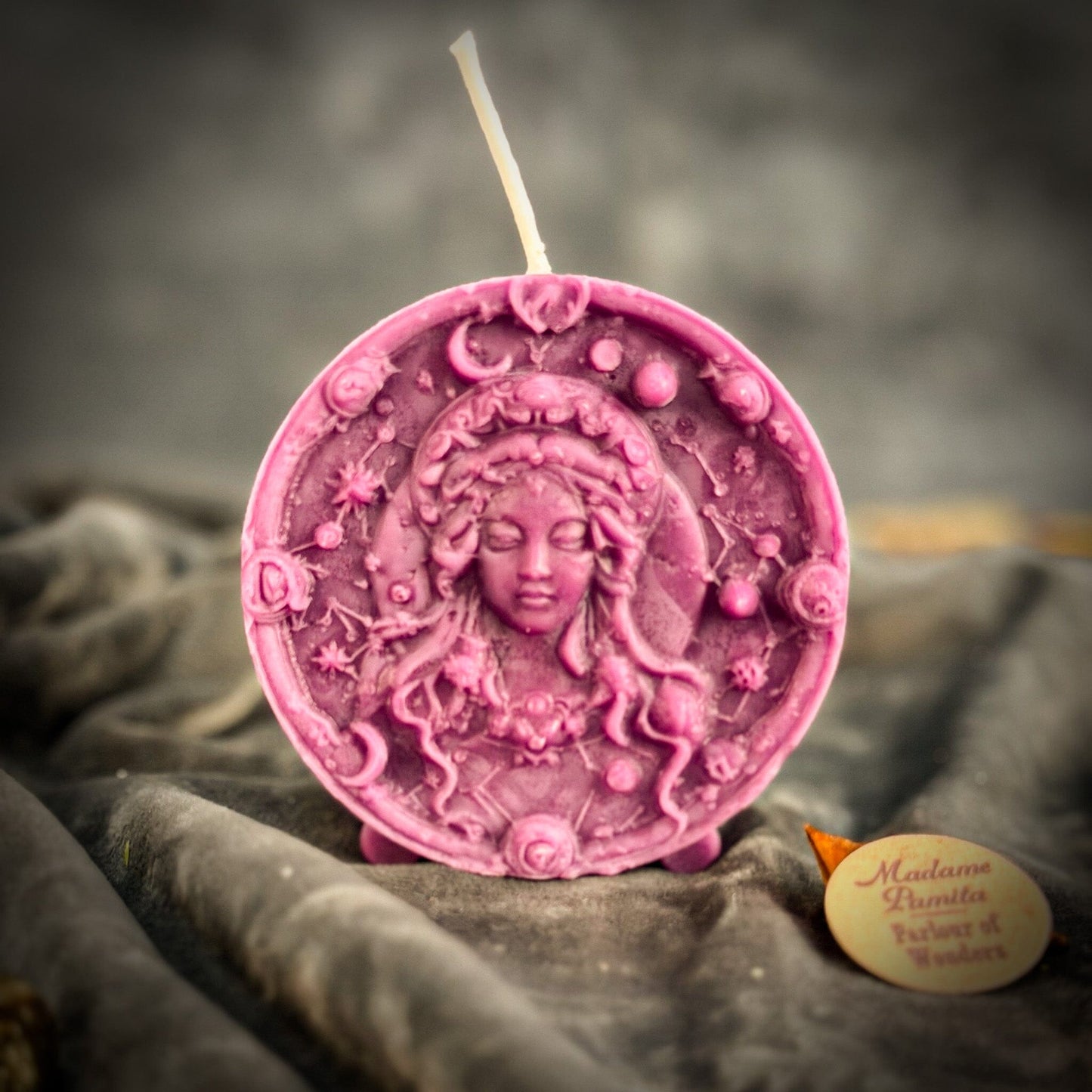 Beeswax Virgo Zodiac Spell Candle – Focus, Healing & Practicality