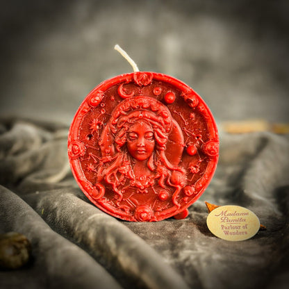 Beeswax Virgo Zodiac Spell Candle – Focus, Healing & Practicality