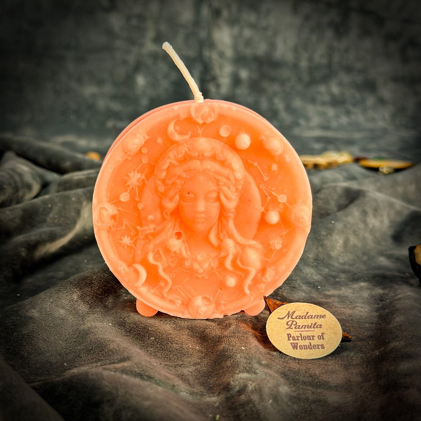Beeswax Virgo Zodiac Spell Candle – Focus, Healing & Practicality