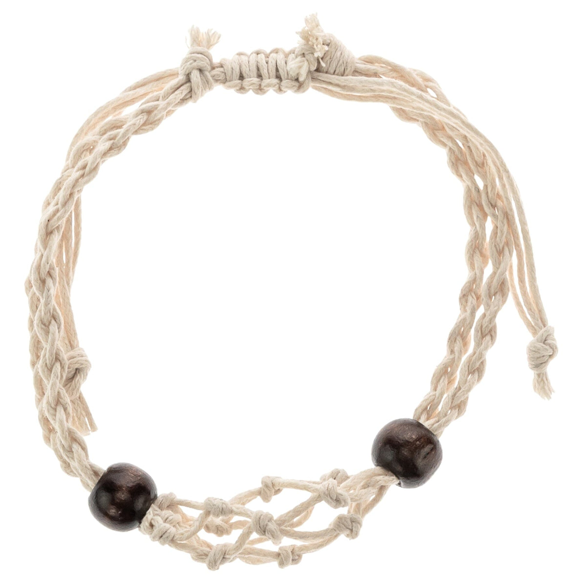 Macrame Crystal Holder Bracelet | Braided Stone Cage
