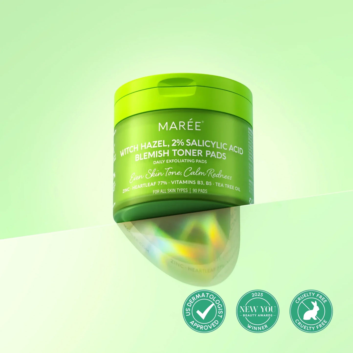 Witch Hazel Clearing Pads - Blemish & Oil Control Toner Pads
