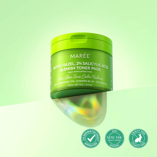 Witch Hazel Clearing Pads - Blemish & Oil Control Toner Pads