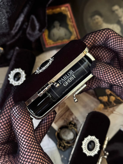 The Mourning Compact Perfume Oil Carry Case | Black Velvet