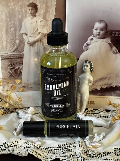 Porcelain Embalming Lotion Body Oil | Vanilla, Walnut & Floral