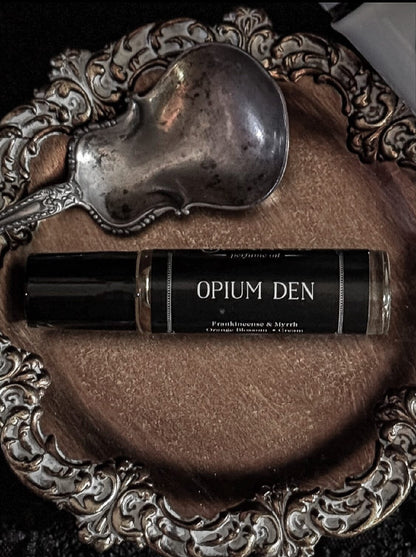 Opium Den Perfume Oil Roller | Frankincense & Orange Blossom