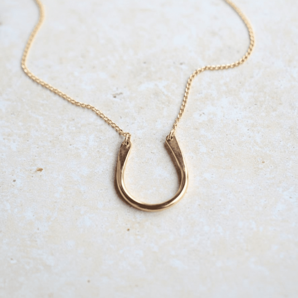 Cannon Horseshoe Necklace | Minimalist Horseshoe Pendant