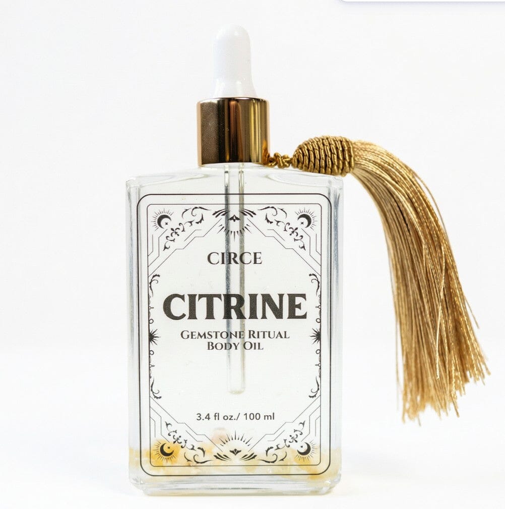 Citrine Gemstone Body Oil – Abundance & Radiant Glow