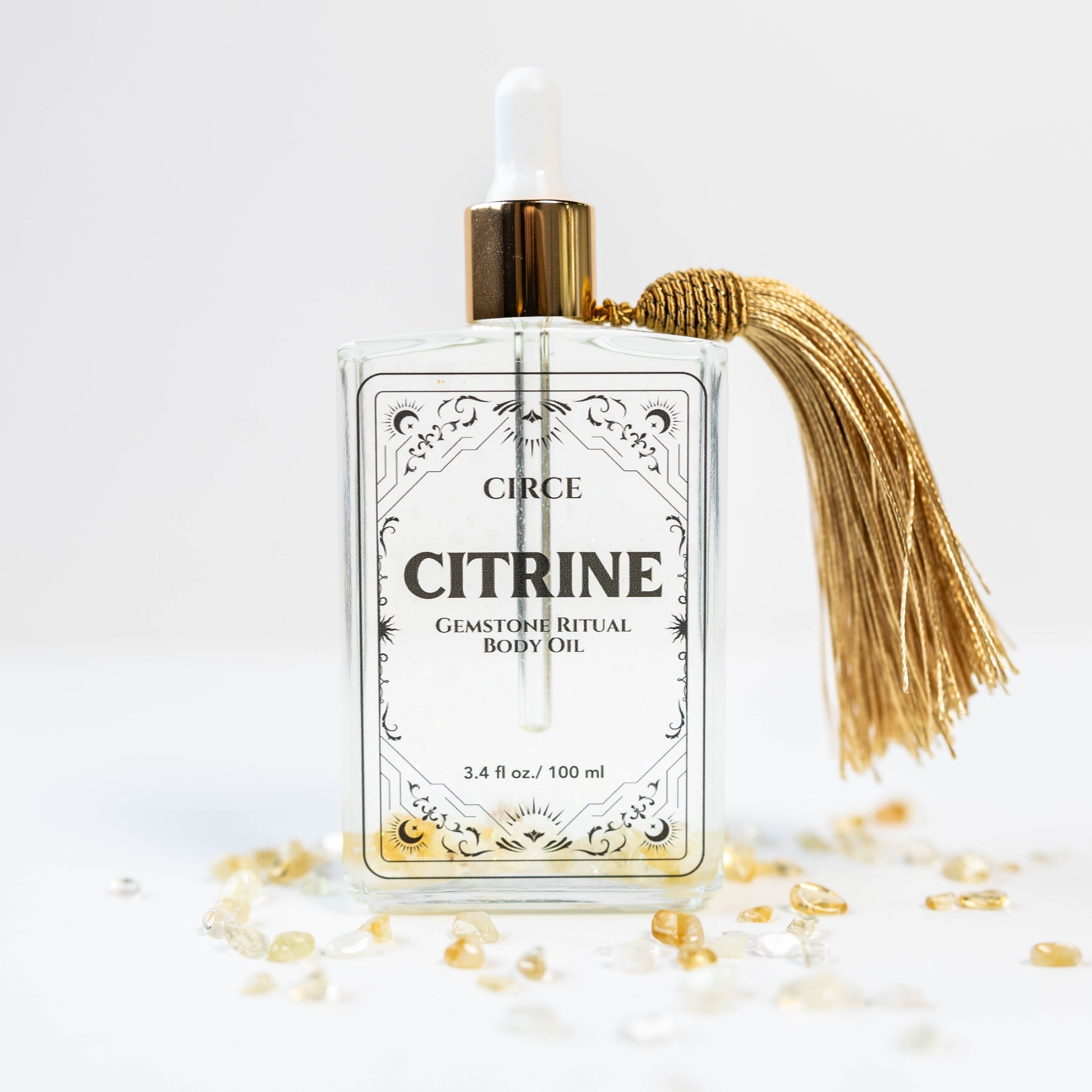 Citrine Gemstone Body Oil – Abundance & Radiant Glow - Spirit Nest