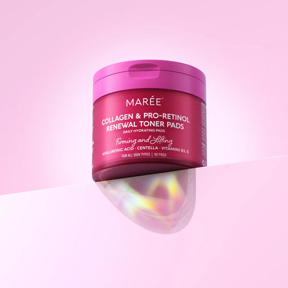 Collagen & Retinol Toner Pads - Hydrating & Smoothing Facial Pads