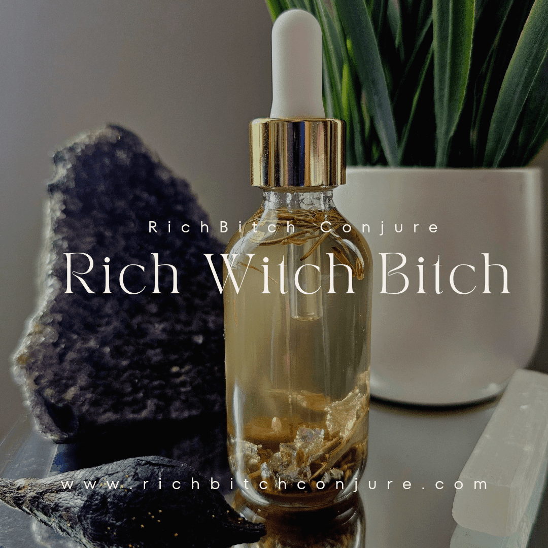 Rich Witch Bitch Ritual Oil | Intuition & Reflection Ritual Oil