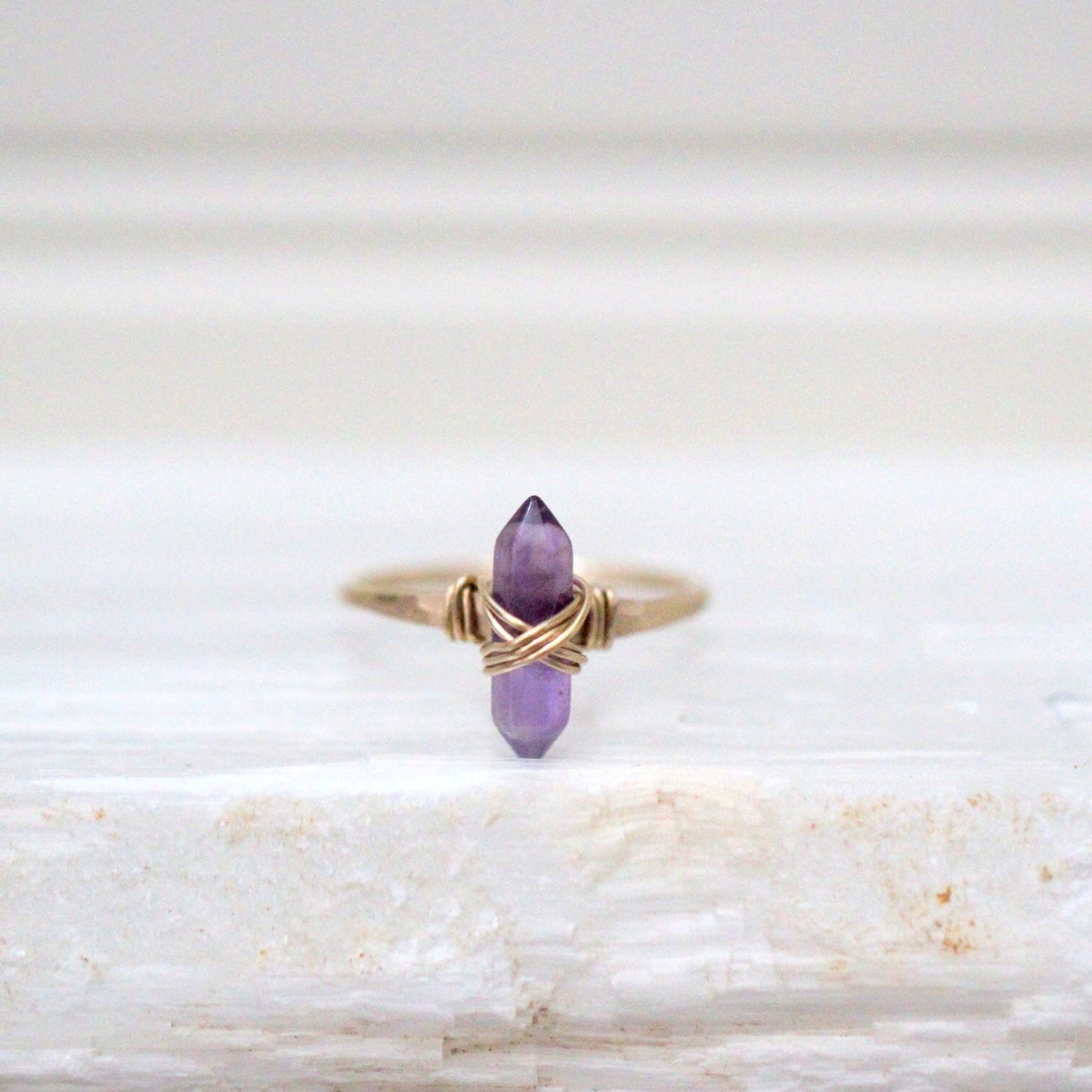 Crest Ring - Amethyst | Boho Gemstone Ring