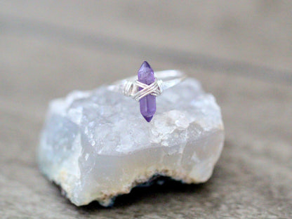 Crest Ring - Amethyst | Boho Gemstone Ring